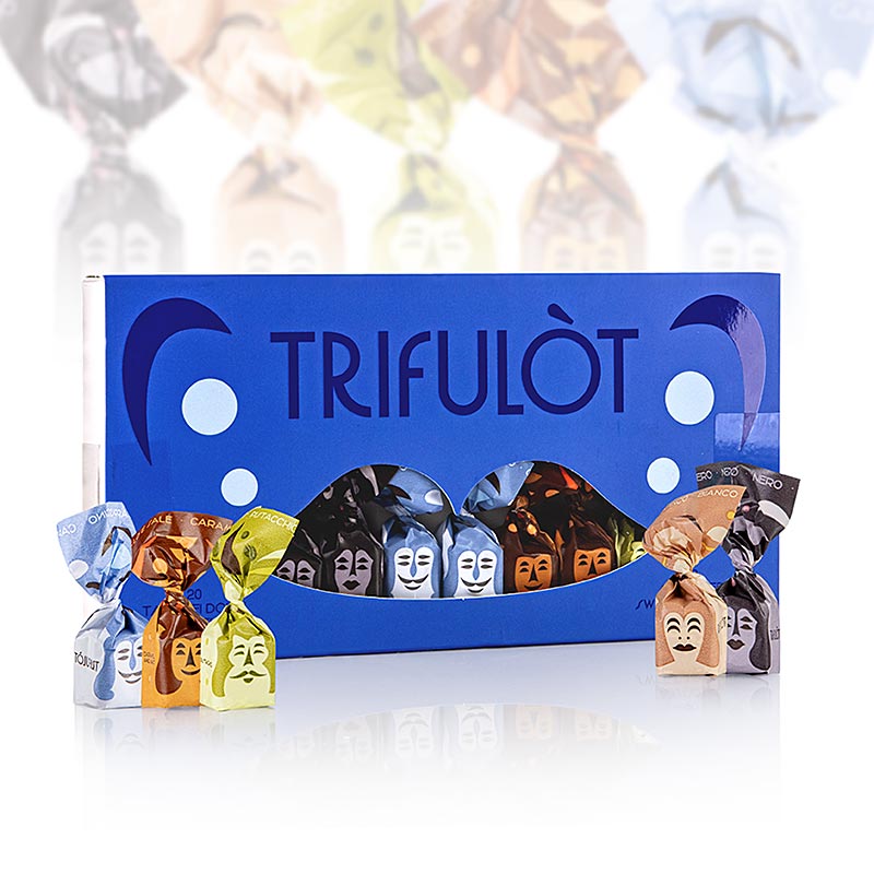 Tartuflanghe Mini-tryffelpraliner "trifulòt", 5 sorter 145 g, 20 st
