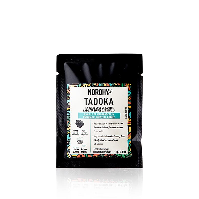 Norohy Tadoka, vanilj i kakaosmör (Madagaskar & Papua Nya Guinea), 11 g
