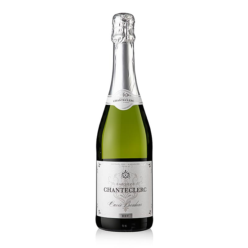 La Colombette Baron de Chanteclerc mousserande vin VITT torrt alkoholfritt Langu
