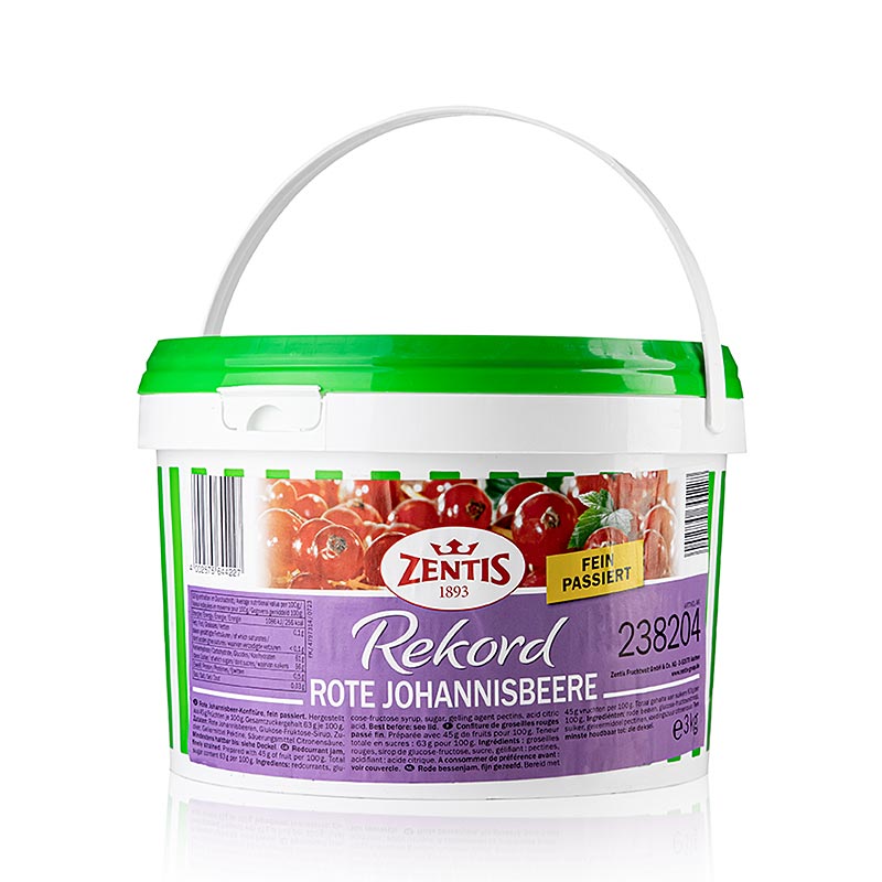 Röd vinbärssylt, extra, 3 kg