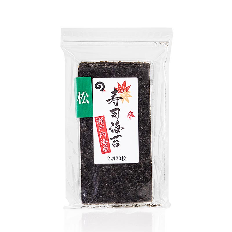 Yakinori, rostad, Premium, 20 ark, halv storlek, 30 g, 20 ark