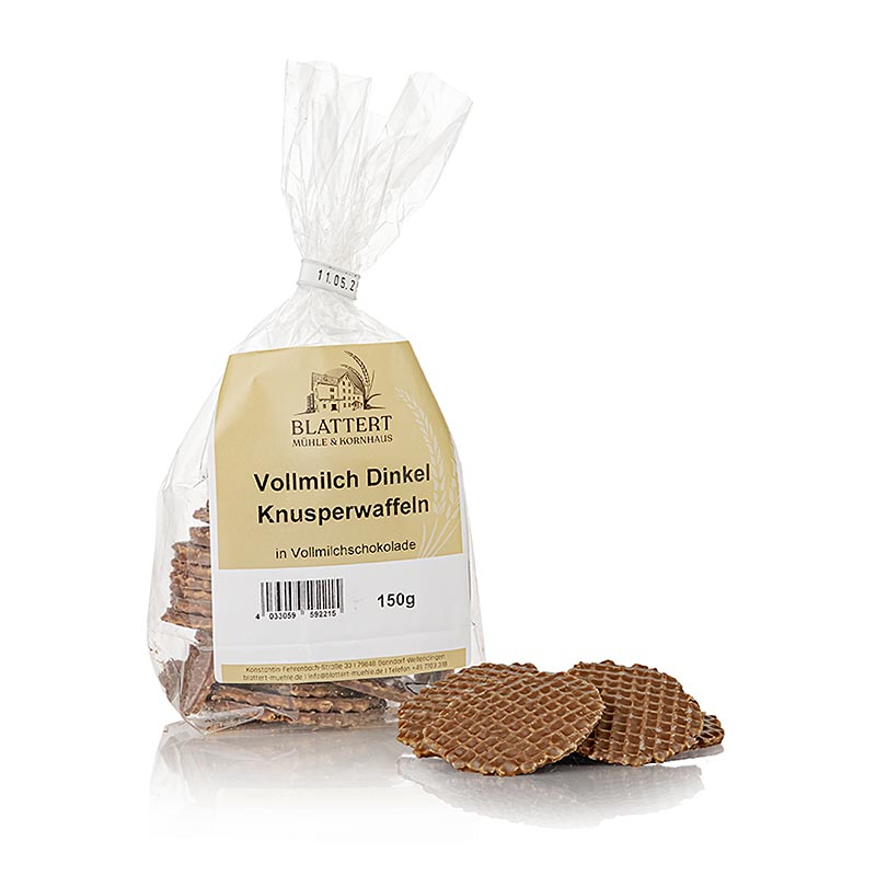 Blattert Mühle fullmjölksvaflar av spelt, 150 g