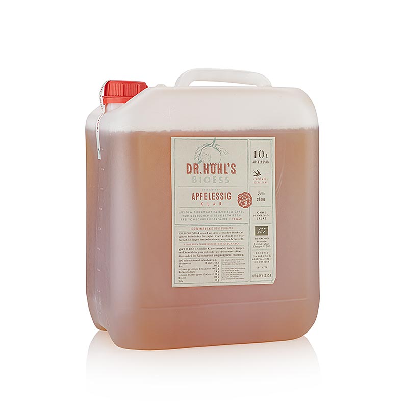Dr. HÖHL´S BioEss klar, äppelvinäger, vegansk, 5 % syra, ekologisk, 10 l