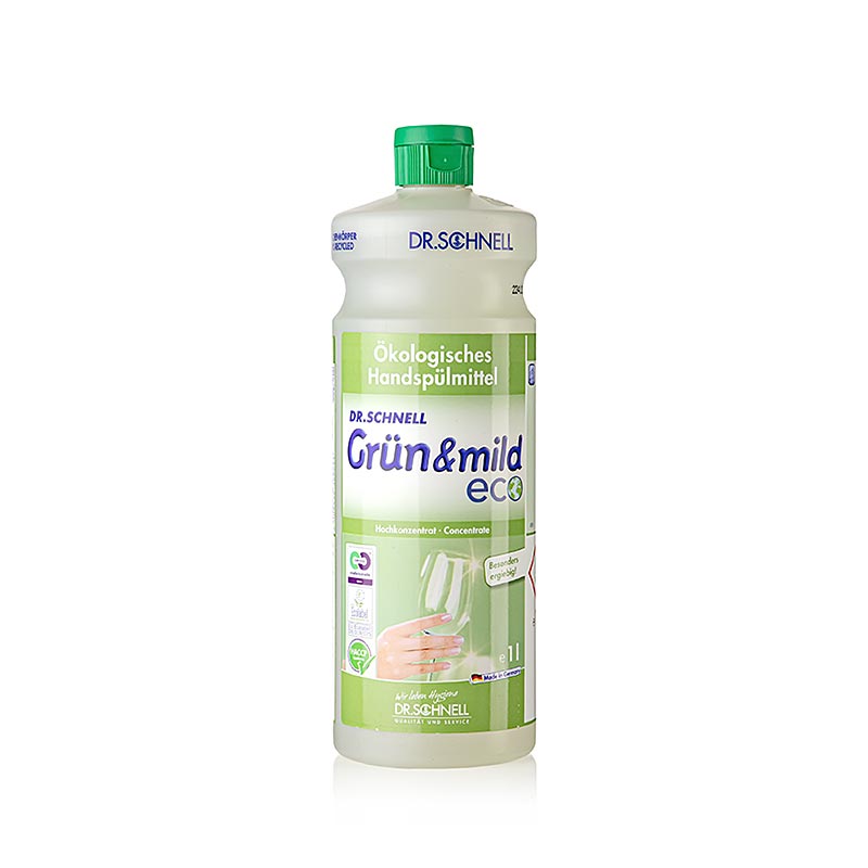 Dr. Schnell – Handdiskmedel ”Grün & Mild eco”, ekologiskt, koncentrat, 1 l