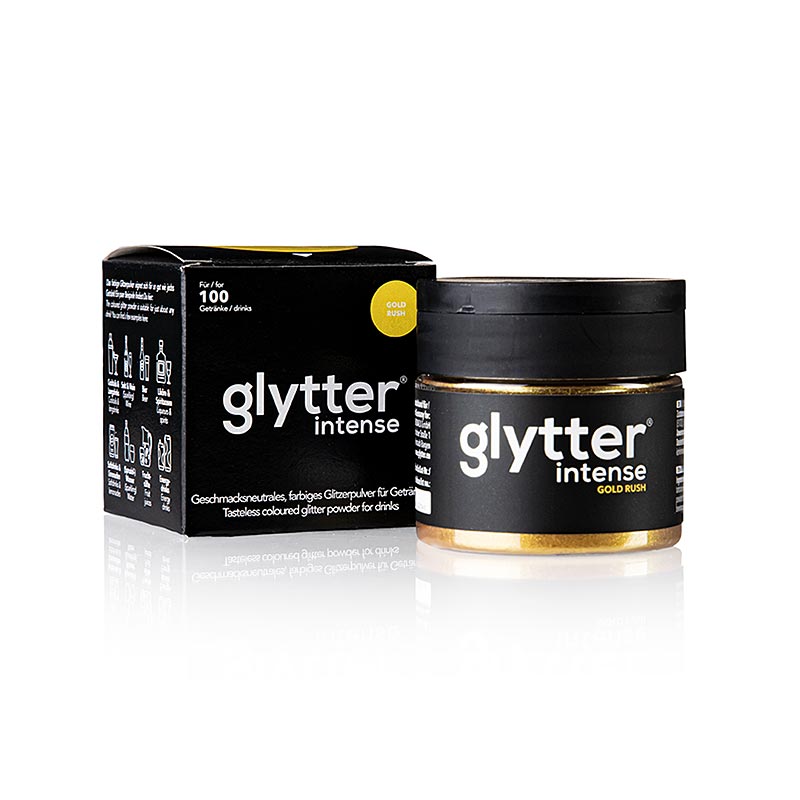 Glytter "Intense Gold Rush", glitterpulver för livsmedel, 10 g