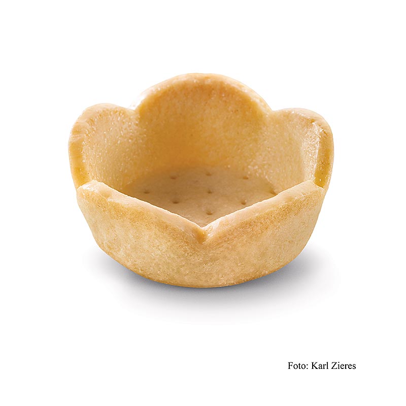 Dessert-tarteletter Classic, runda Flower, veganska, HUG, 1,784 kg, 184 st