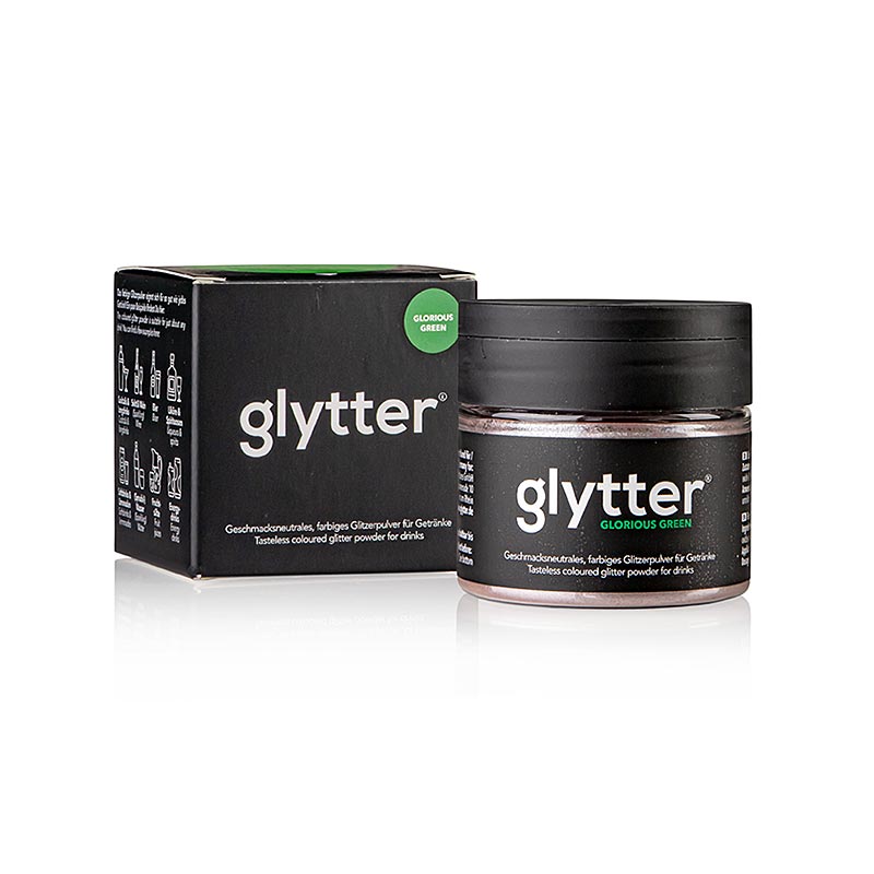 glytter "Glorious Green", livsmedelsglitterpulver, (grönt), 10 g