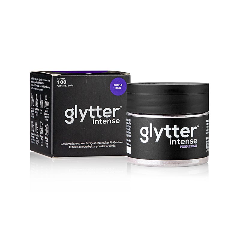 glytter "intense Purple Rain", livsmedelsglitterpulver, (lila/violett), 10 g