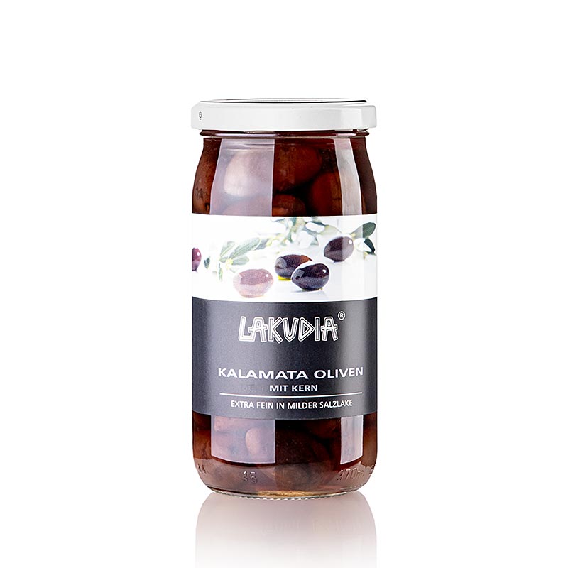 Kalamata-oliver, med kärna, Lakudia, 355 g