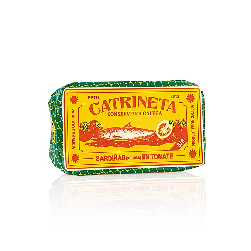 Sardiner, XOUBAS, hela, i tomatsås, Catrineta, 81 g