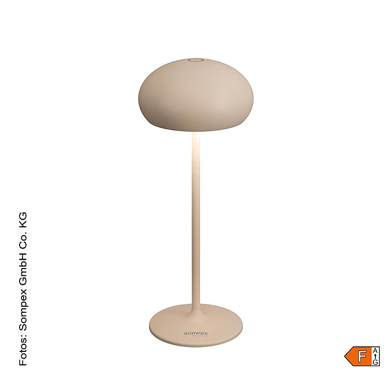 Bordslampa "PEBBLE", med batteri, 23x9,2 cm, 1 St
