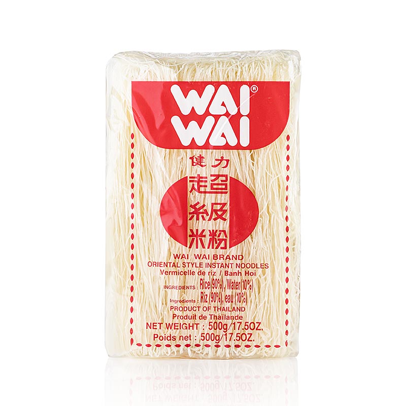 Risnudlar (Vermicelli), fina, 0,5 mm, Wai Wai, 500 g