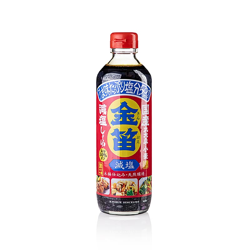 Genen-sojasås, Shoyu, saltreducerad, Fueki, Japan, 600 ml