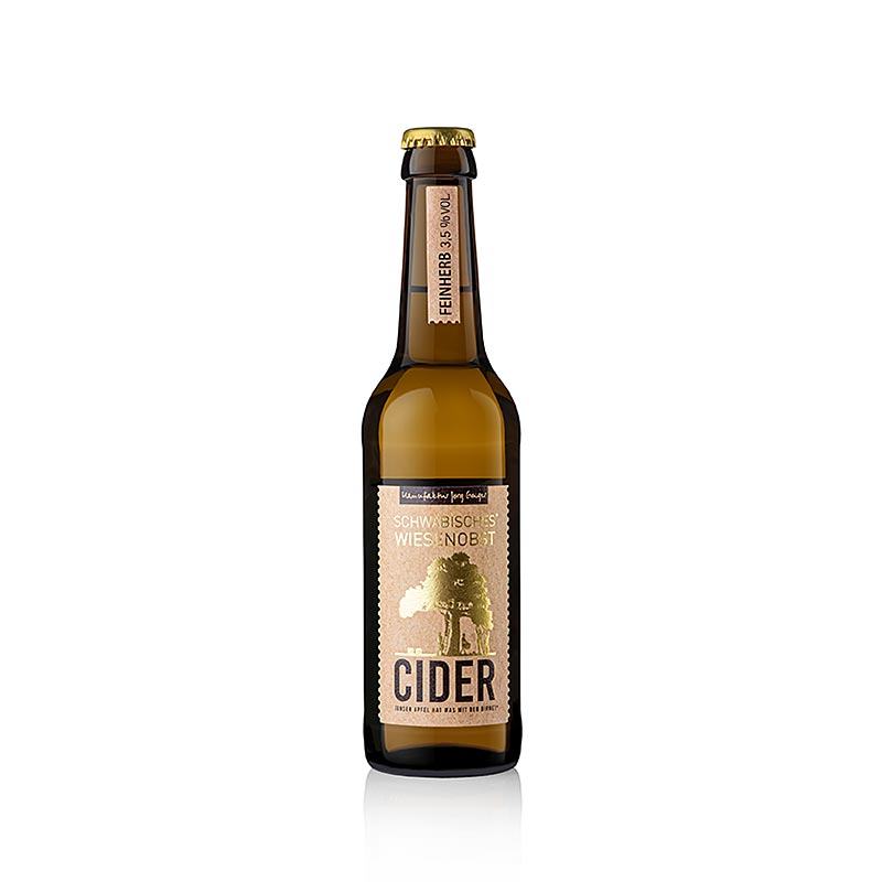 Jörg Geiger Schwäbischer Cider av äpplen och päron, lätt syrlig, 3,5 % vol., 330 ml
