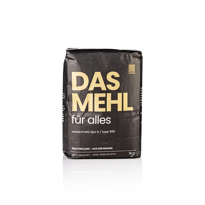 DAS MEHL, Typo 0 / Type 550, vetemjöl för alla ändamål, Tyskland, 1 kg
