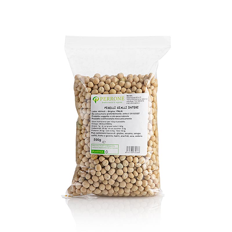 Gula ärtor, hela, torkade, Perrone, Italien, 500 g