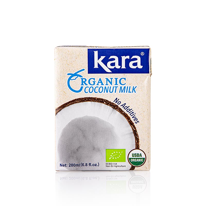 Kara kokosmjölk ORGANIC, 17 % fett, ekologisk, 200 ml
