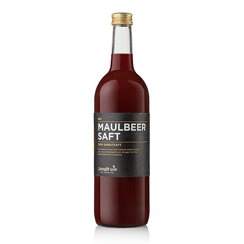 Svart mullbär, direktpressad juice, Hildegard von Bingen, Granar, ekologisk, 750 ml