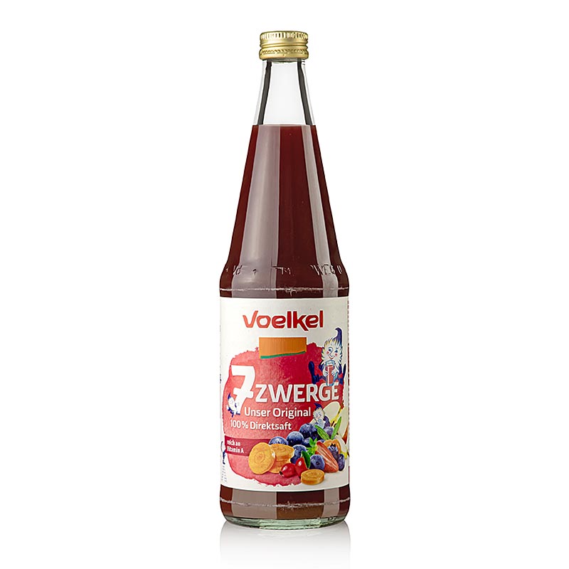 Voelkel "7 Zwerge" flerfruktjuice, ekologisk, vegansk, 700 ml