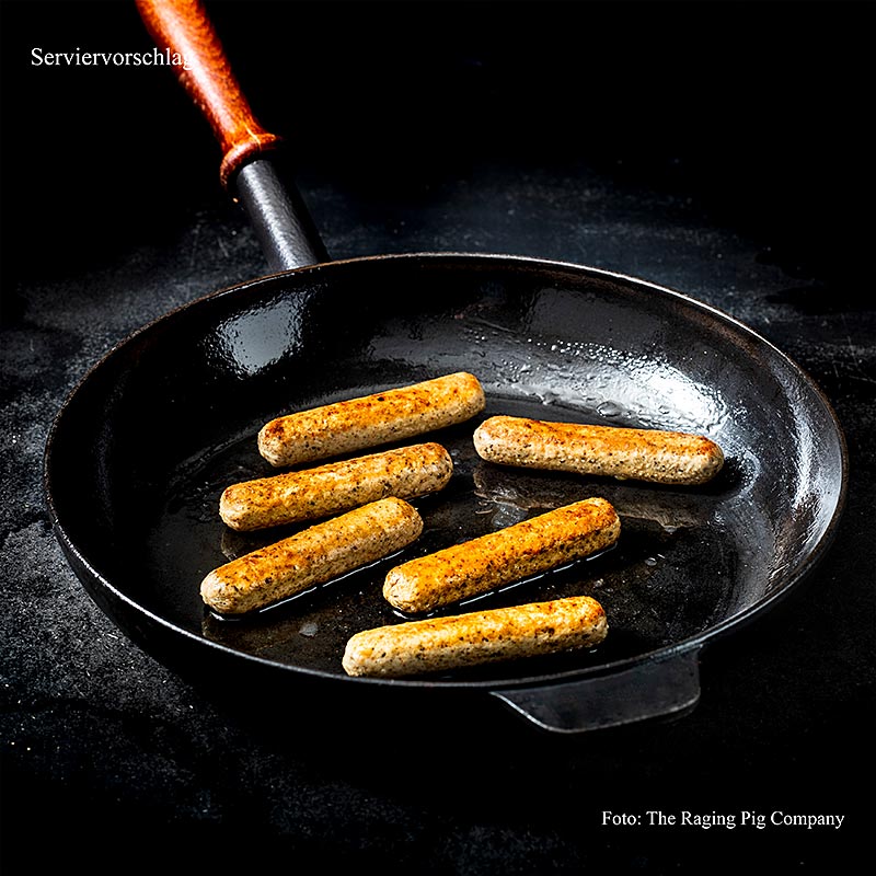 The Raging Pig Company – Mini Rostbratwurst (vegansk), 720 g, 24 st