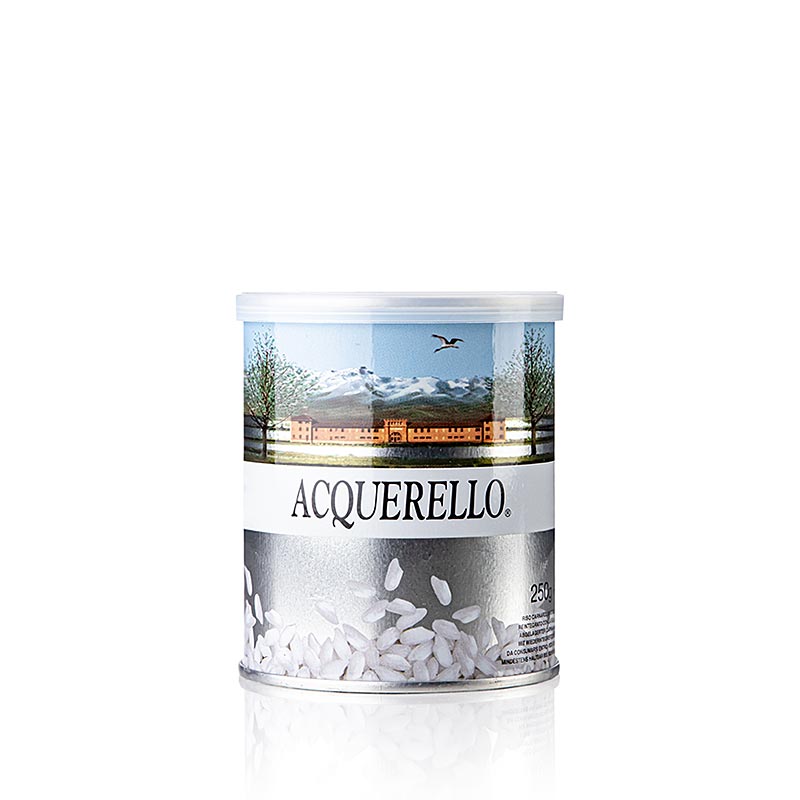 Acquerello Carnaroli risottoris, lagrad i 1 år, 250 g burk