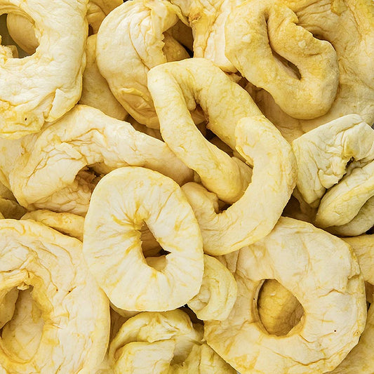Äppelringar, torkade, svavlade, 1 kg