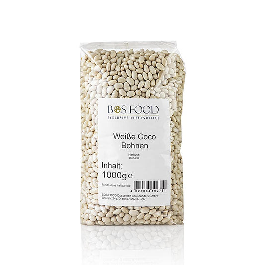 Cocobönor, vita och mycket små, torkade, 1 kg
