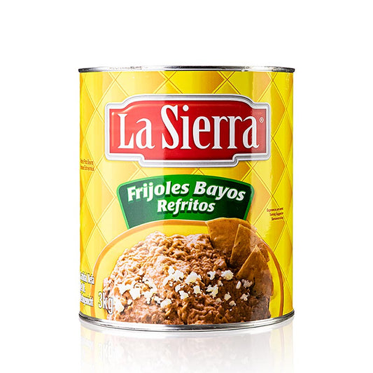 Refried Beans, brun bönpuré/bönpasta, kryddad, 3 kg
