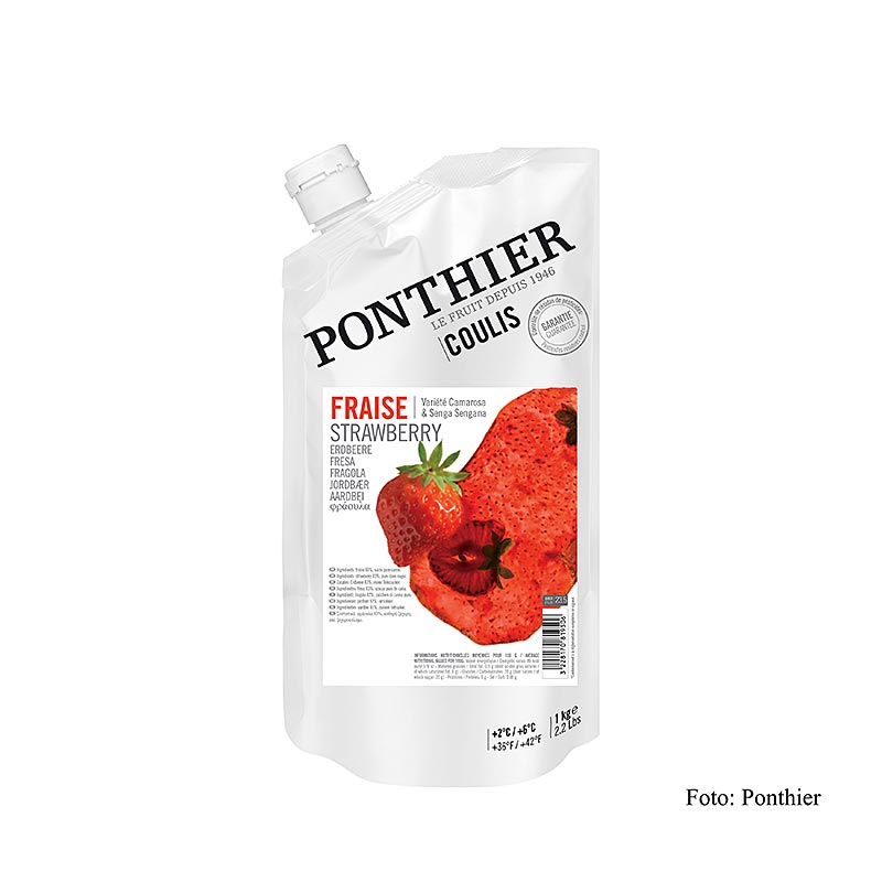 Ponthier Coulis / sås – blandning av röda bär, med socker, 1 kg
