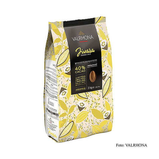 Valrhona Jivara Lactée "Grand Cru", mjölkchoklad, callets, 40 % kakao, 3 kg