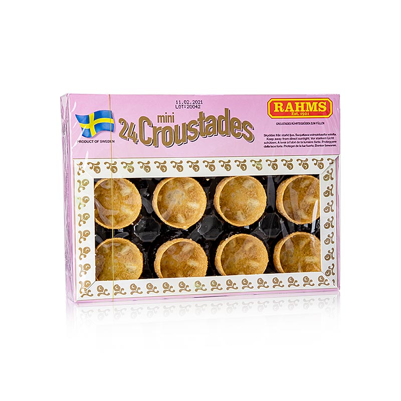Mini-Croustaden, ø 3,8 cm, mördeg, 50 g, 24 st