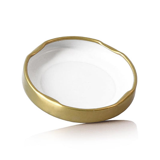 Lock, guld, till sexkantig burk, 63 mm, 287 ml, 1 st