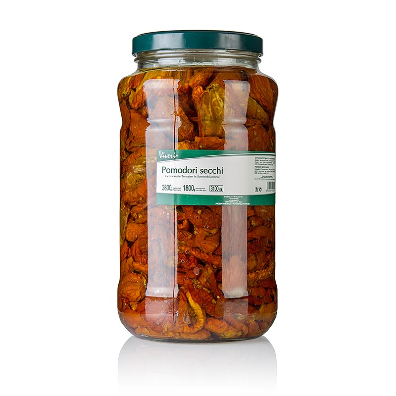 Inlagda torkade tomater, i solrosolja, 2,8 kg