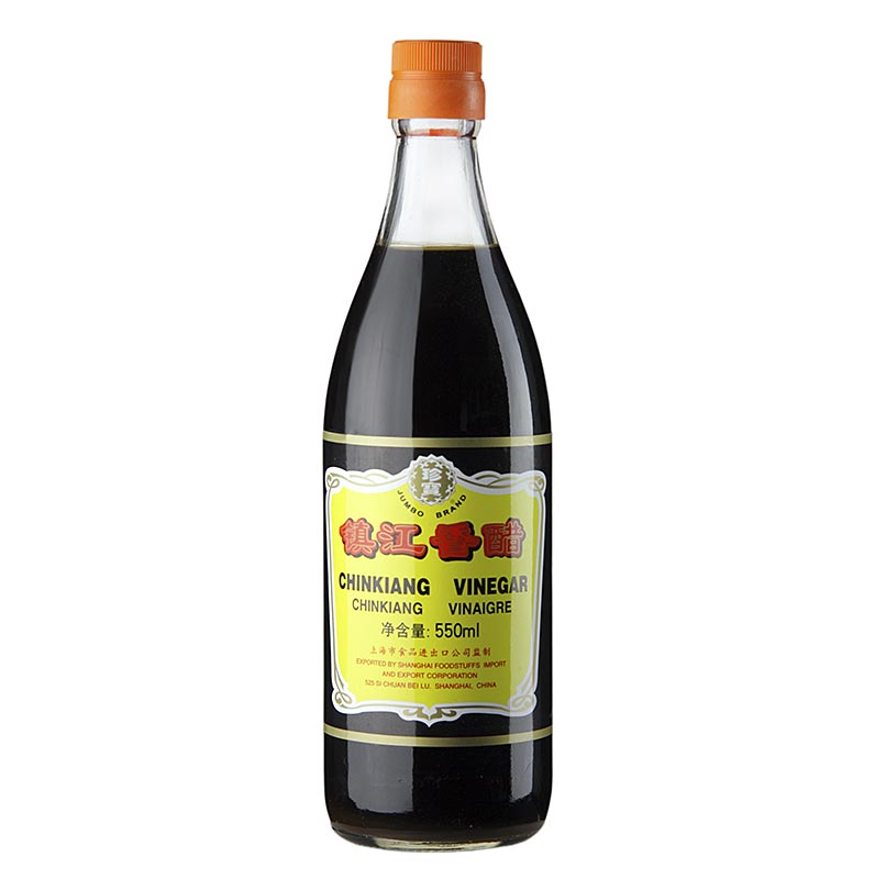Svart risvinäger – Chinkiang Vinegar, 5,5 % syra, Kina, 550 ml