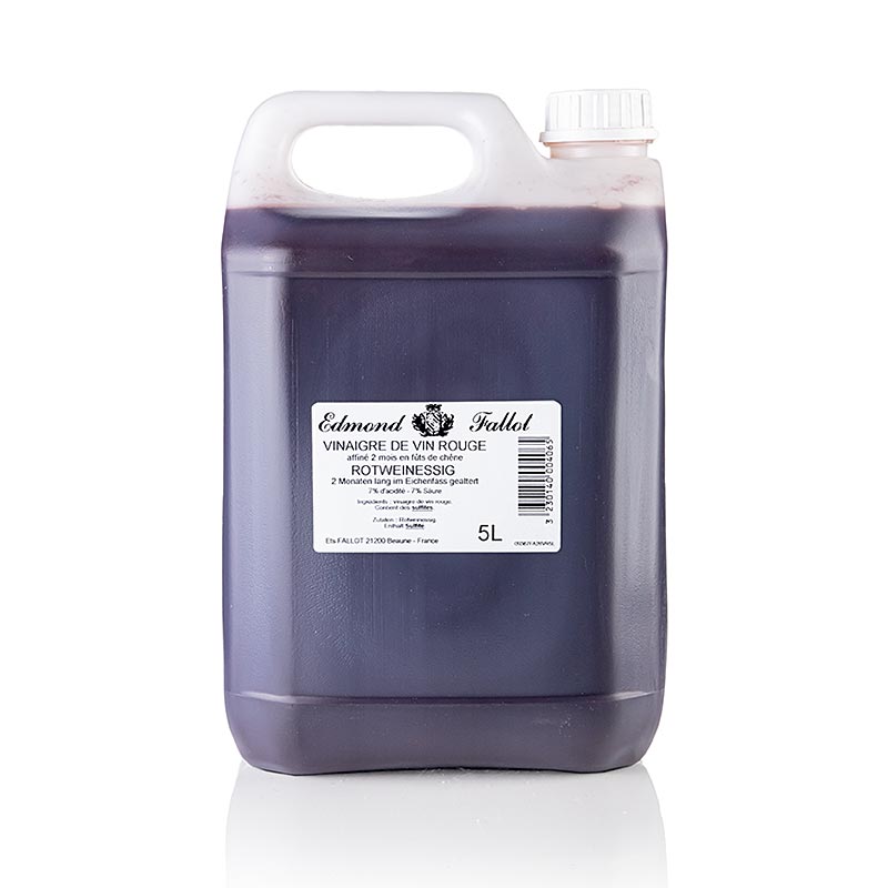 Lagrad rödvinsvinäger, Fallot, 5 l