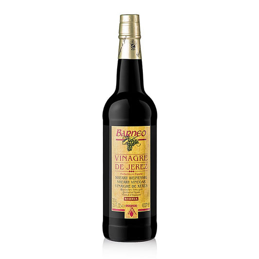 Sherryvinäger Solera Reserva, från 30 år gamla fat, 8 % syra, Barneo, 750 ml
