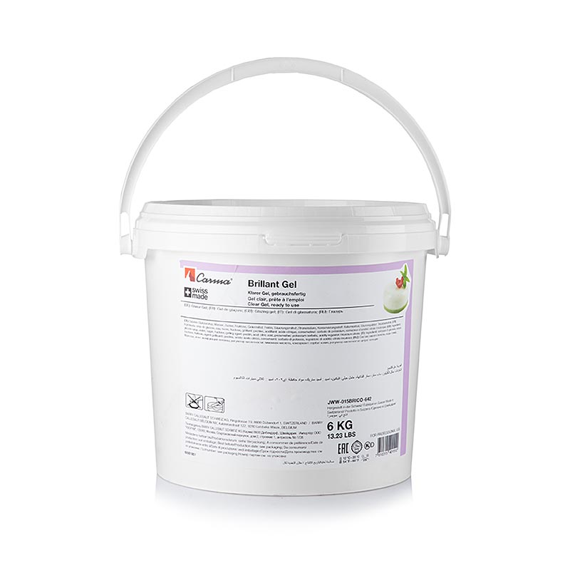 Brillant-Gel, klar, transparent gelering, kan användas kallt, 6 kg