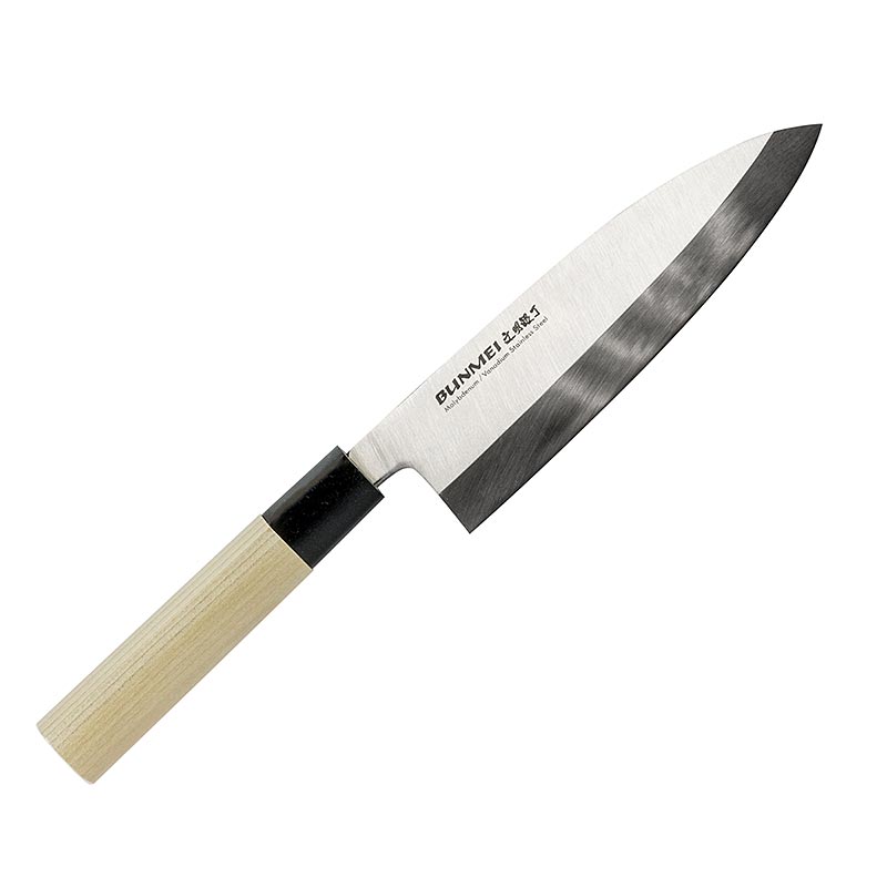 Global Bunmei 1801-165 Deba-kniv, handtag i honokiträ, 16,5 cm, 1 st