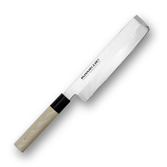 Global Bunmei 1802-225 Usuba-kniv, handtag i honoki-trä, 22,5 cm, 1 st