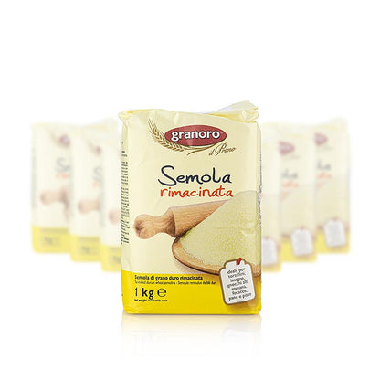 Durkornsmjöl, Semola rimacinata, Granoro, 10 kg, 10 x 1000 g