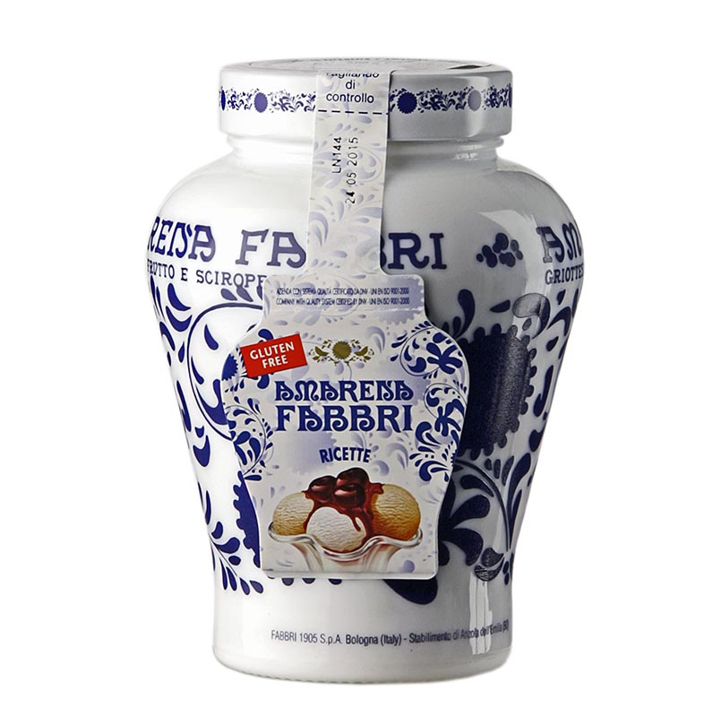 Amarena-körsbär, i sockerlag, burk, 600 g