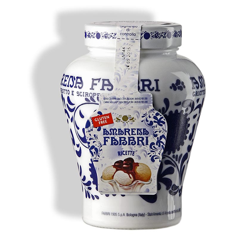 Amarena-körsbär, i sockerlag, burk, 600 g