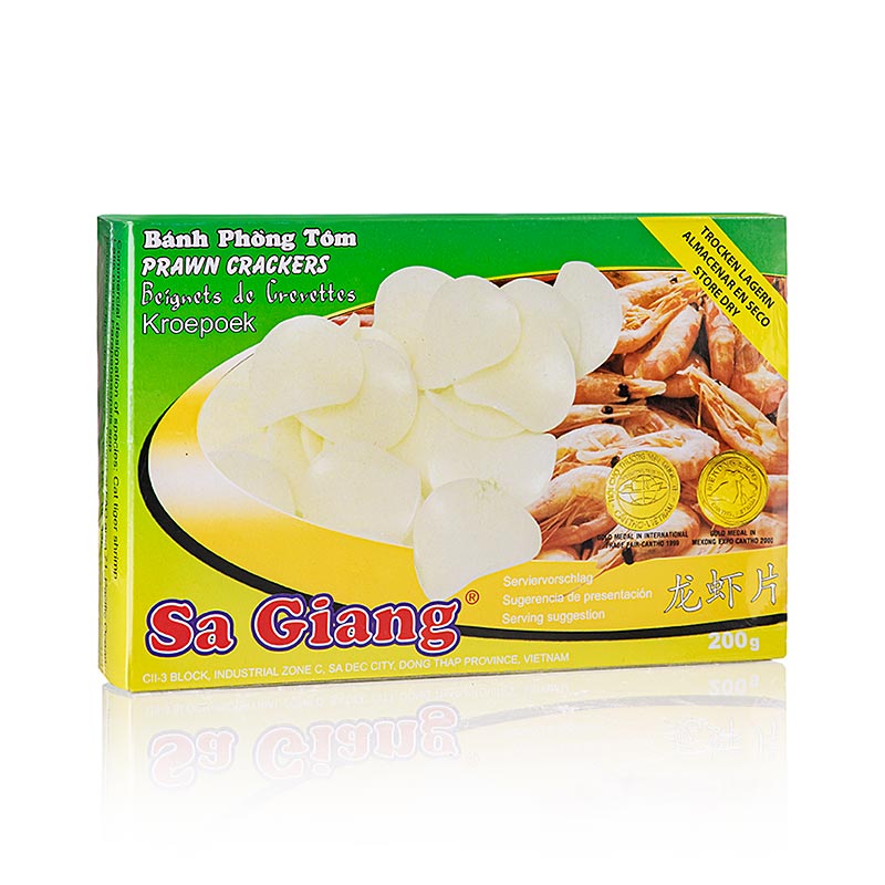 Kroepoek med räkor, obakad, Sagiang, 200 g