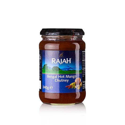 Mangochutney, stark, Rajah, 340 g