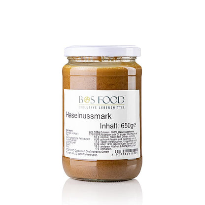 CHEF FOOD Hasselnötsmassa, 100 % massa utan tillsatser, 650 g