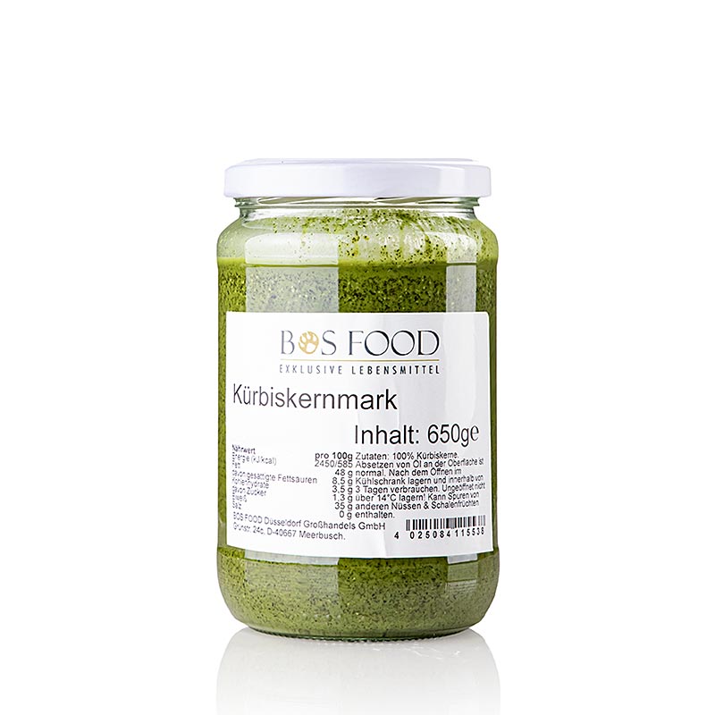 CHEF FOOD pumpafrö-pasta, 100 % pasta utan tillsatser, 650 g