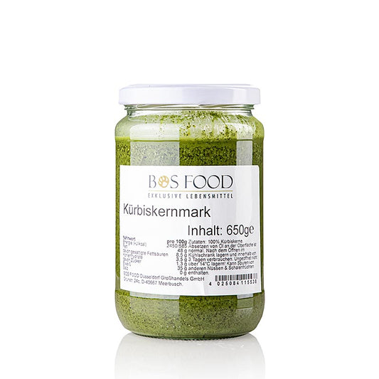 CHEF FOOD pumpafrö-pasta, 100 % pasta utan tillsatser, 650 g