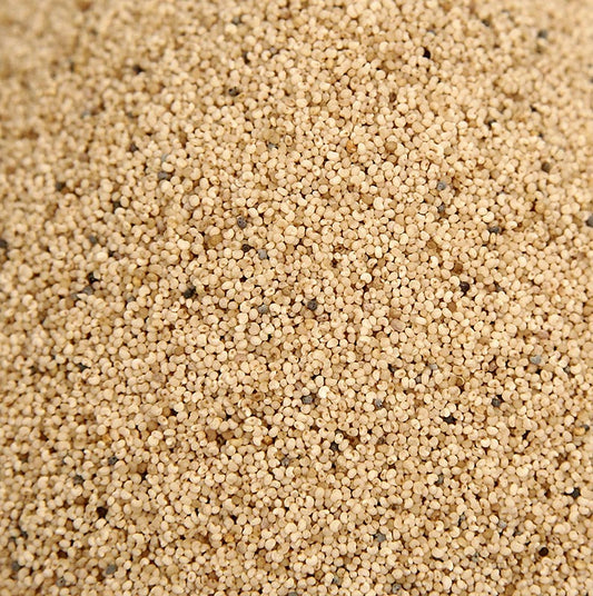 Vita vallmofrön, hela, ekologiska, 1 kg