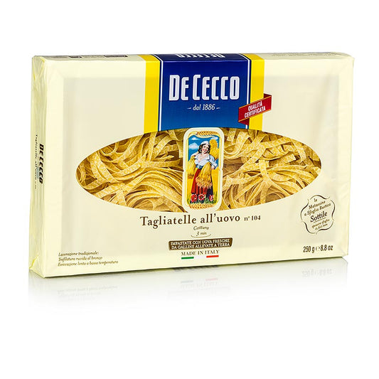 De Cecco Tagliatelle med ägg, nr 104, 250 g
