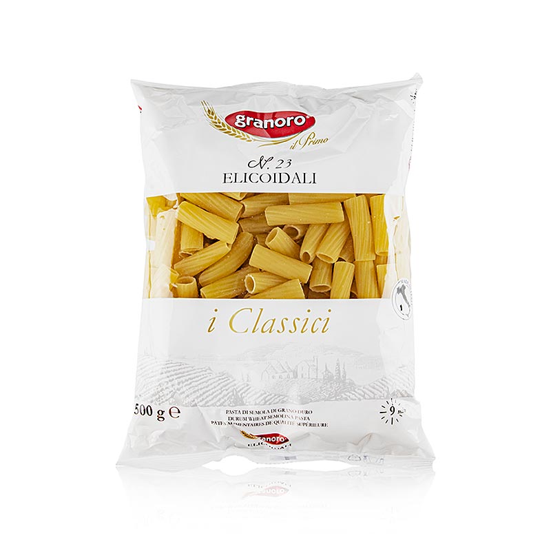Granoro Rigatoni/Elicoidali, korta rör, nr 23, 500 g